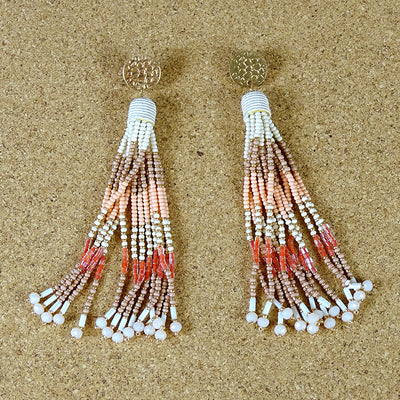 Coral Reef Earrings Tassel