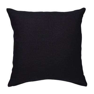 Black Linen Cushion 50cm