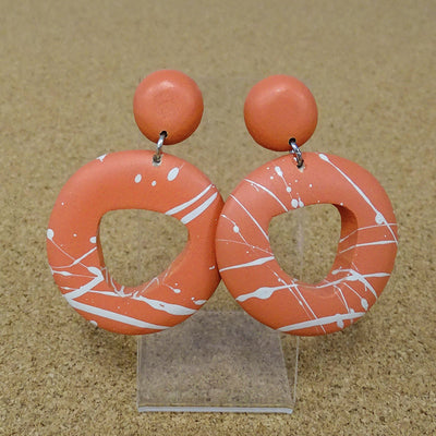 Enya Drop Earrings orange